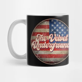 American Flag Personalized Velvet Proud Name Birthday Mug